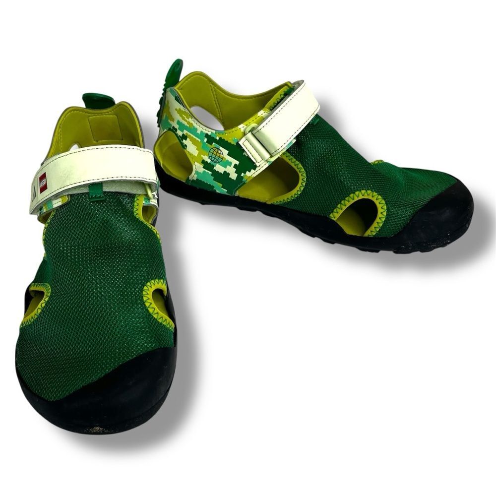 Adidas X Lego Terrex Captain Toey Core Green Glow Sandals Kids 6 Hiking Water